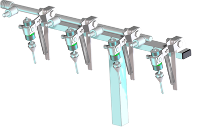 Enolmaster 4-Head Manifold, T-Bar Assembly (with Head Option)