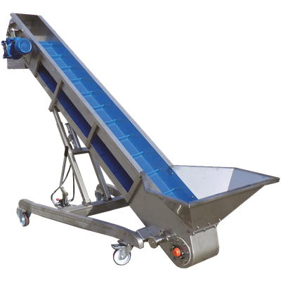EL-I Variable Speed Belt Elevator with Hydraulic Lift